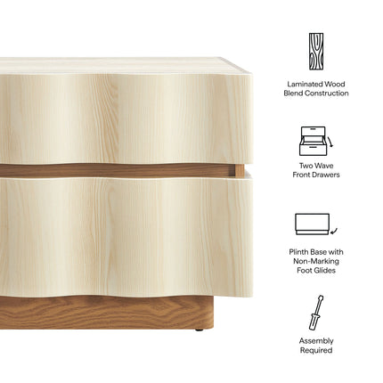 Modway MOD-7243 Isola 2 Drawer Nightstand Modway