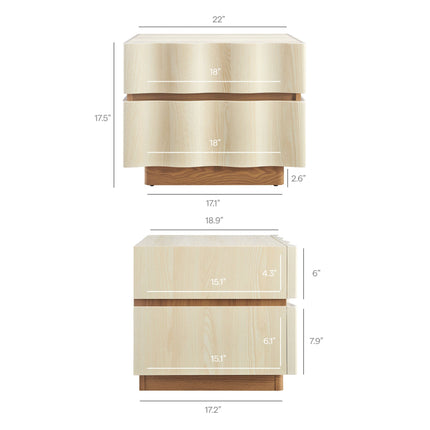 Modway MOD-7243 Isola 2 Drawer Nightstand Modway