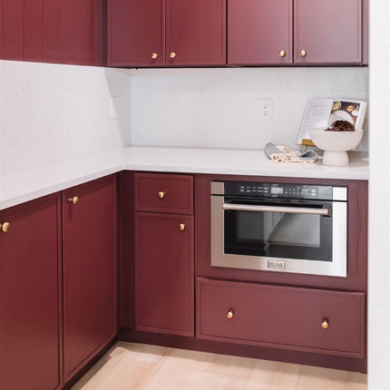 ZLINE 24 in. 1.2 cu. ft. Built-in Microwave Drawer with a Traditional Handle in Stainless Steel (MWD-1-H)