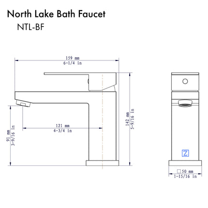 ZLINE North Lake Bath Faucet in Chrome (NTL-BF-CH)