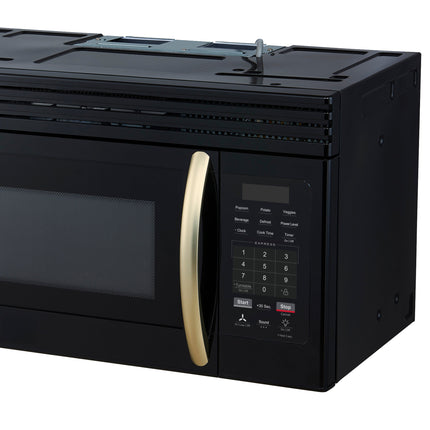 Forno Scalo 30-Inch Over the Range Microwave, Black – 1.6 cu.ft, 300 CFM Vent, Touch Control, LED Light FORNO