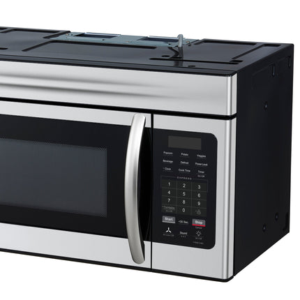Forno Scalo 30-Inch Over the Range Microwave, Stainless Steel – 1.6 cu.ft, 300 CFM Vent, Touch Control, LED Light FORNO