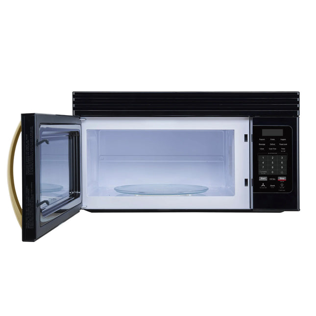 Forno Scalo 30-Inch Over the Range Microwave, Black – 1.6 cu.ft, 300 CFM Vent, Touch Control, LED Light FORNO