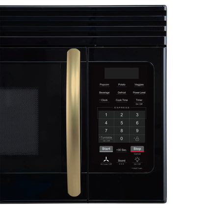 Forno Scalo 30-Inch Over the Range Microwave, Black – 1.6 cu.ft, 300 CFM Vent, Touch Control, LED Light FORNO