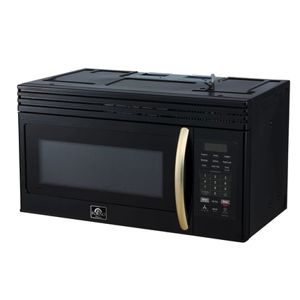 Forno Scalo 30-Inch Over the Range Microwave, Black – 1.6 cu.ft, 300 CFM Vent, Touch Control, LED Light FORNO