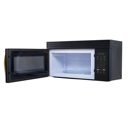 Forno Scalo 30-Inch Over the Range Microwave, Black – 1.6 cu.ft, 300 CFM Vent, Touch Control, LED Light FORNO