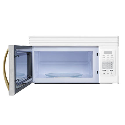 Forno Scalo 30-Inch Over the Range Microwave, White – 1.6 cu.ft, 300 CFM Vent, Touch Control, LED Light FORNO
