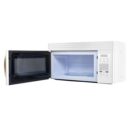 Forno Scalo 30-Inch Over the Range Microwave, White – 1.6 cu.ft, 300 CFM Vent, Touch Control, LED Light FORNO