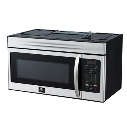 Forno Scalo 30-Inch Over the Range Microwave, Stainless Steel – 1.6 cu.ft, 300 CFM Vent, Touch Control, LED Light FORNO