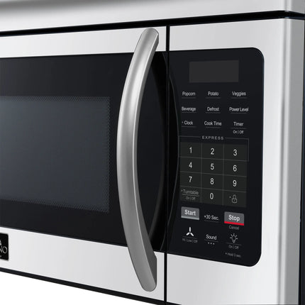Forno Scalo 30-Inch Over the Range Microwave, Stainless Steel – 1.6 cu.ft, 300 CFM Vent, Touch Control, LED Light FORNO