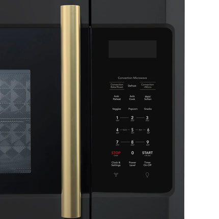 Forno Fornace 30-Inch Over the Range Convection Microwave, Black – 1.5 cu.ft, 300 CFM Vent, Touch Control, LED Light FORNO
