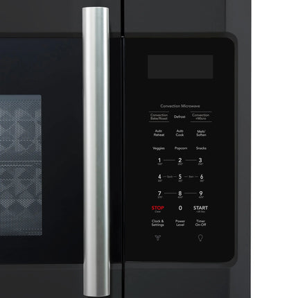Forno Fornace 30-Inch Over the Range Convection Microwave, Black – 1.5 cu.ft, 300 CFM Vent, Touch Control, LED Light FORNO