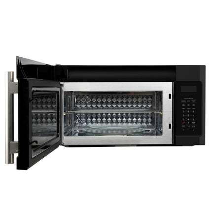 Forno Fornace 30-Inch Over the Range Convection Microwave, Black – 1.5 cu.ft, 300 CFM Vent, Touch Control, LED Light FORNO