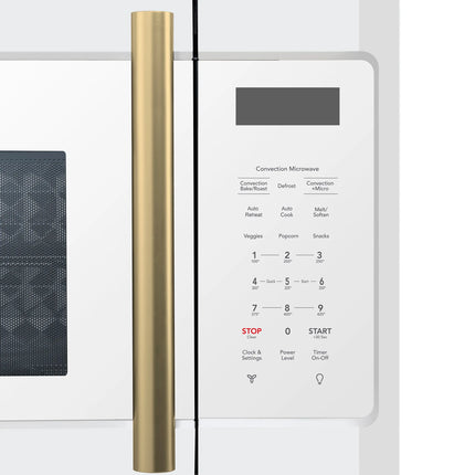 Forno Fornace 30-Inch Over the Range Convection Microwave, White – 1.5 cu.ft, 300 CFM Vent, Touch Control, LED Light FORNO