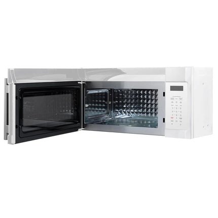 Forno Fornace 30-Inch Over the Range Convection Microwave, White – 1.5 cu.ft, 300 CFM Vent, Touch Control, LED Light FORNO