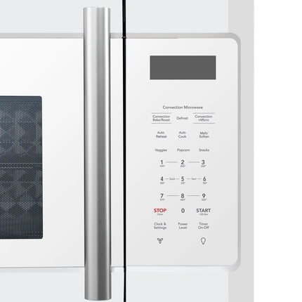 Forno Fornace 30-Inch Over the Range Convection Microwave, White – 1.5 cu.ft, 300 CFM Vent, Touch Control, LED Light FORNO