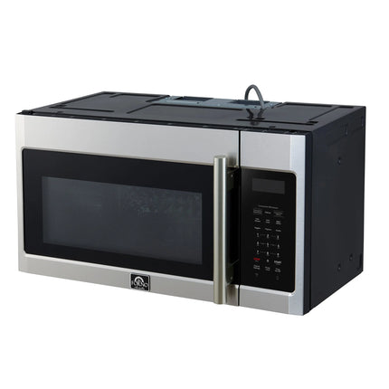 Forno Fornace 30-Inch Over the Range Convection Microwave, Stainless Steel – 1.5 cu.ft, 300 CFM Vent, Touch Control, LED Light FORNO