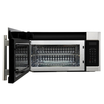 Forno Fornace 30-Inch Over the Range Convection Microwave, Stainless Steel – 1.5 cu.ft, 300 CFM Vent, Touch Control, LED Light FORNO