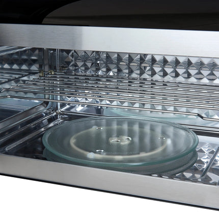 Forno Fornace 30-Inch Over the Range Convection Microwave, Stainless Steel – 1.5 cu.ft, 300 CFM Vent, Touch Control, LED Light FORNO