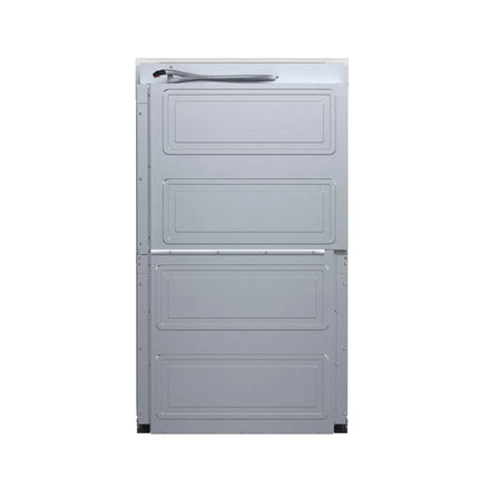 Forno Asti 30-Inch Double Electric Wall Oven with Upper French Doors in White & Antique Brass, 7.36 cu. ft. Dual True Convection, 7,200W, Air Fry, Sous Vide, Self-Clean FORNO