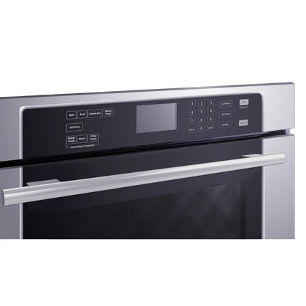 Forno Villarosa 30-Inch Electric Wall Oven, Stainless Steel, 5.0 cu.ft Capacity, Air Fry, Steam Cleaning, Glass Touch Controls FORNO
