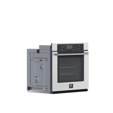 Forno Villarosa 30-Inch Electric Wall Oven, Stainless Steel, 5.0 cu.ft Capacity, Air Fry, Steam Cleaning, Glass Touch Controls FORNO