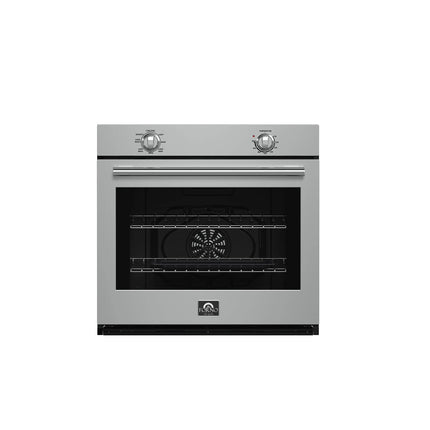 Forno Vomero 30-Inch Wall Oven, Stainless Steel, 5 cu.ft Capacity, 3550 Watts Convection, Mechanical Controls, Self-Cleaning Function FORNO