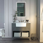 Sea Cloud Gray | Brushed Gold Hardware
