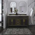 Black Onyx | Brushed Gold Hardware