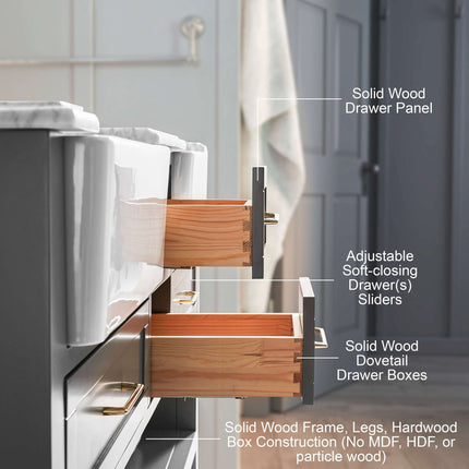 Hayley 60" Bath Vanity Set Ancerre Designs