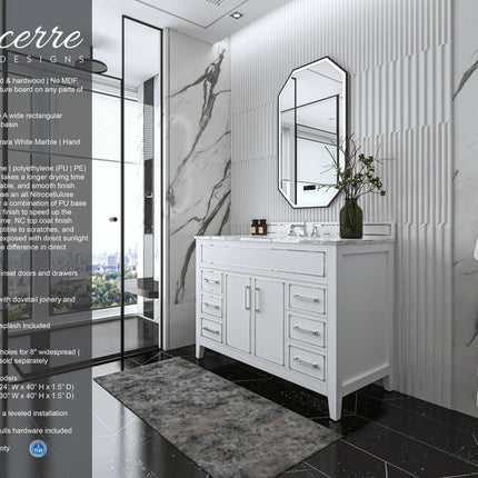 Aspen 48" Bath Vanity Set Ancerre Designs