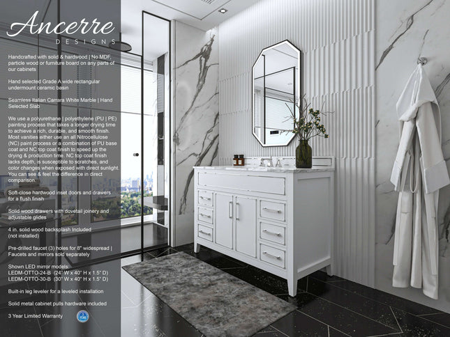 Aspen 48" Bath Vanity Set Ancerre Designs