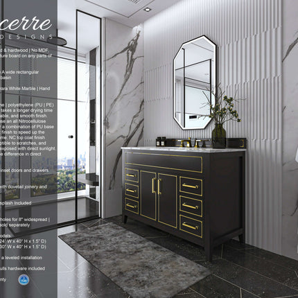 Aspen 48" Bath Vanity Set Ancerre Designs