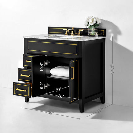 Aspen 36" Bath Vanity Set Ancerre Designs