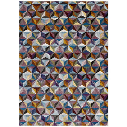 Modway R-1092-810 Arisa Geometric Hexagon Mosaic 8x10 Area Rug Modway