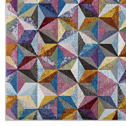 Modway R-1092-810 Arisa Geometric Hexagon Mosaic 8x10 Area Rug Modway
