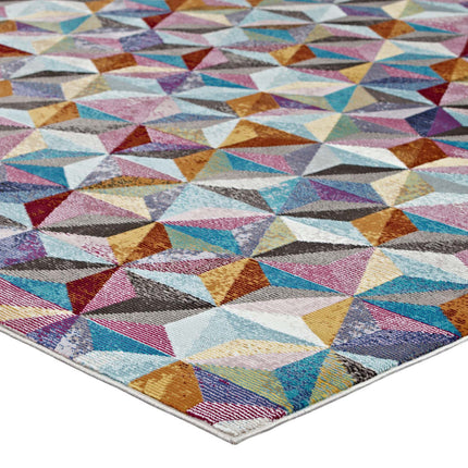 Modway R-1092-810 Arisa Geometric Hexagon Mosaic 8x10 Area Rug Modway