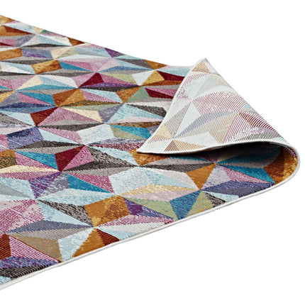 Modway R-1092-810 Arisa Geometric Hexagon Mosaic 8x10 Area Rug Modway