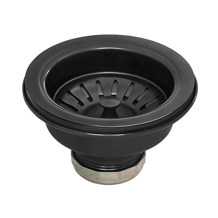 Ruvati Kitchen Sink Strainer Drain Assembly - Gunmetal Black Stainless Steel - RVA1022BL Ruvati