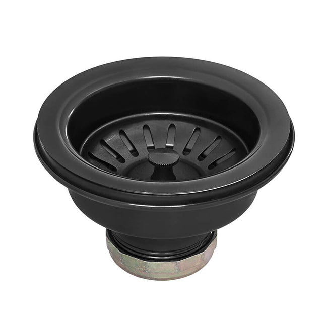Ruvati Kitchen Sink Strainer Drain Assembly - Gunmetal Black Stainless Steel - RVA1022BL Ruvati