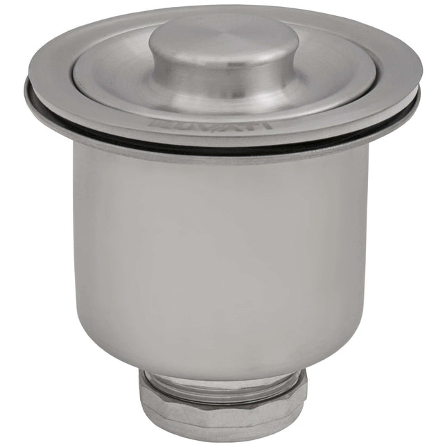 Ruvati Deep Basket Strainer Drain for Kitchen Sinks all Metal with Stopper 3-1/2 inch - Stainless Steel - RVA1027ST Ruvati