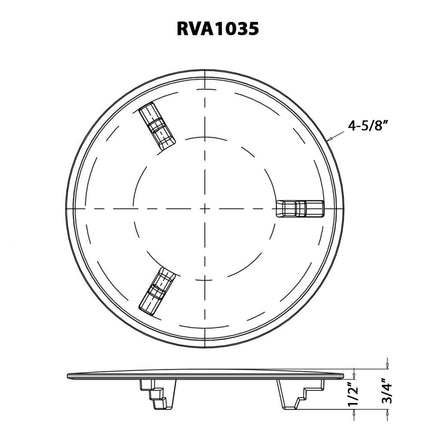 Ruvati Drain Cover for Kitchen Sink and Garbage Disposal - Brushed Stainless Steel - RVA1035 Ruvati