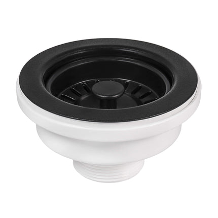 Ruvati Kitchen Sink Basket Strainer Drain Assembly - Matte Black - RVA1038BL Ruvati
