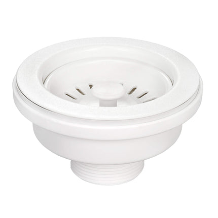 Ruvati Kitchen Sink Basket Strainer Drain Assembly - Matte White - RVA1038WH Ruvati