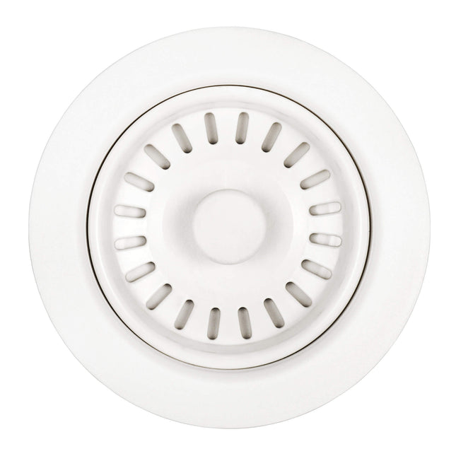Ruvati Kitchen Sink Basket Strainer Drain Assembly - Matte White - RVA1038WH Ruvati