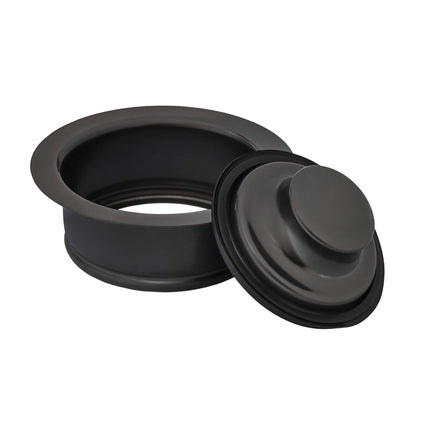 Ruvati Garbage Disposal Flange for Kitchen Sinks - Gunmetal Black Stainless Steel - RVA1041BL Ruvati