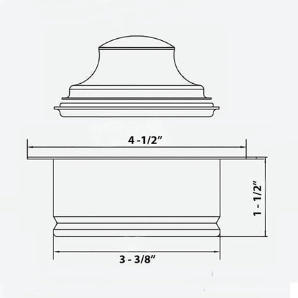 Ruvati Garbage Disposal Flange for Kitchen Sinks - Copper Tone Stainless Steel - RVA1041CP Ruvati