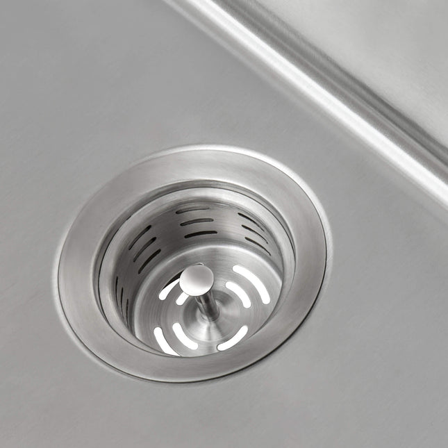 Ruvati Extended Garbage Disposal Flange with Deep Basket Strainer for Kitchen Sinks - Stainless Steel - RVA1049ST Ruvati