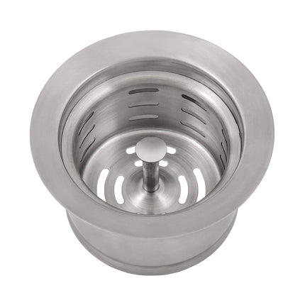 Ruvati Extended Garbage Disposal Flange with Deep Basket Strainer for Kitchen Sinks - Stainless Steel - RVA1049ST Ruvati