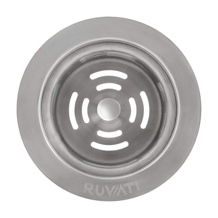 Ruvati Extended Garbage Disposal Flange with Deep Basket Strainer for Kitchen Sinks - Stainless Steel - RVA1049ST Ruvati